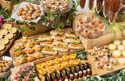 ナチュラルフィンガースタンダード　10名様分の盛り付けイメージ