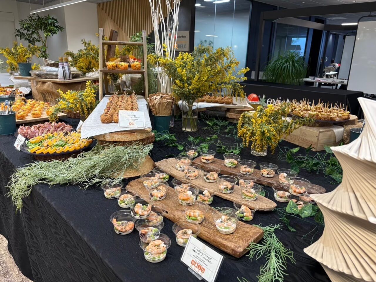 廃材を利用したサスティナブル装飾