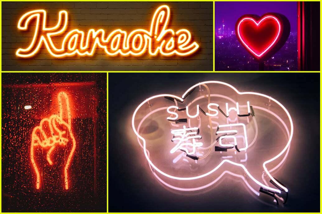 ネオ大衆酒場ケータリング_ネオンライト