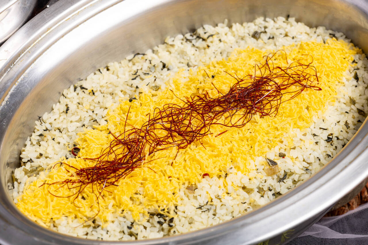 高菜ピラフ～彩錦糸卵を添えて～