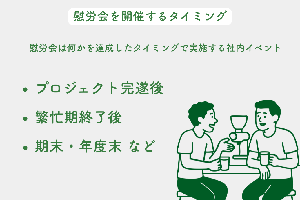 慰労会とは_開催タイミング