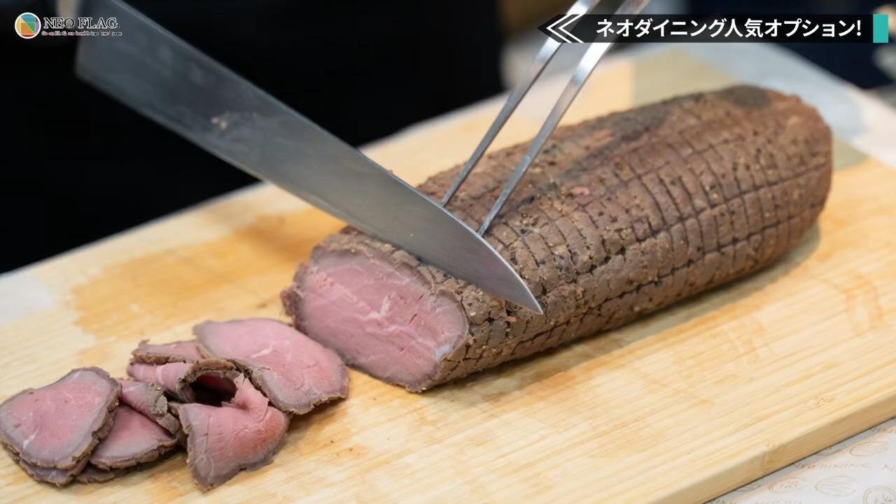 ローストビーフのライブカッティングサービス