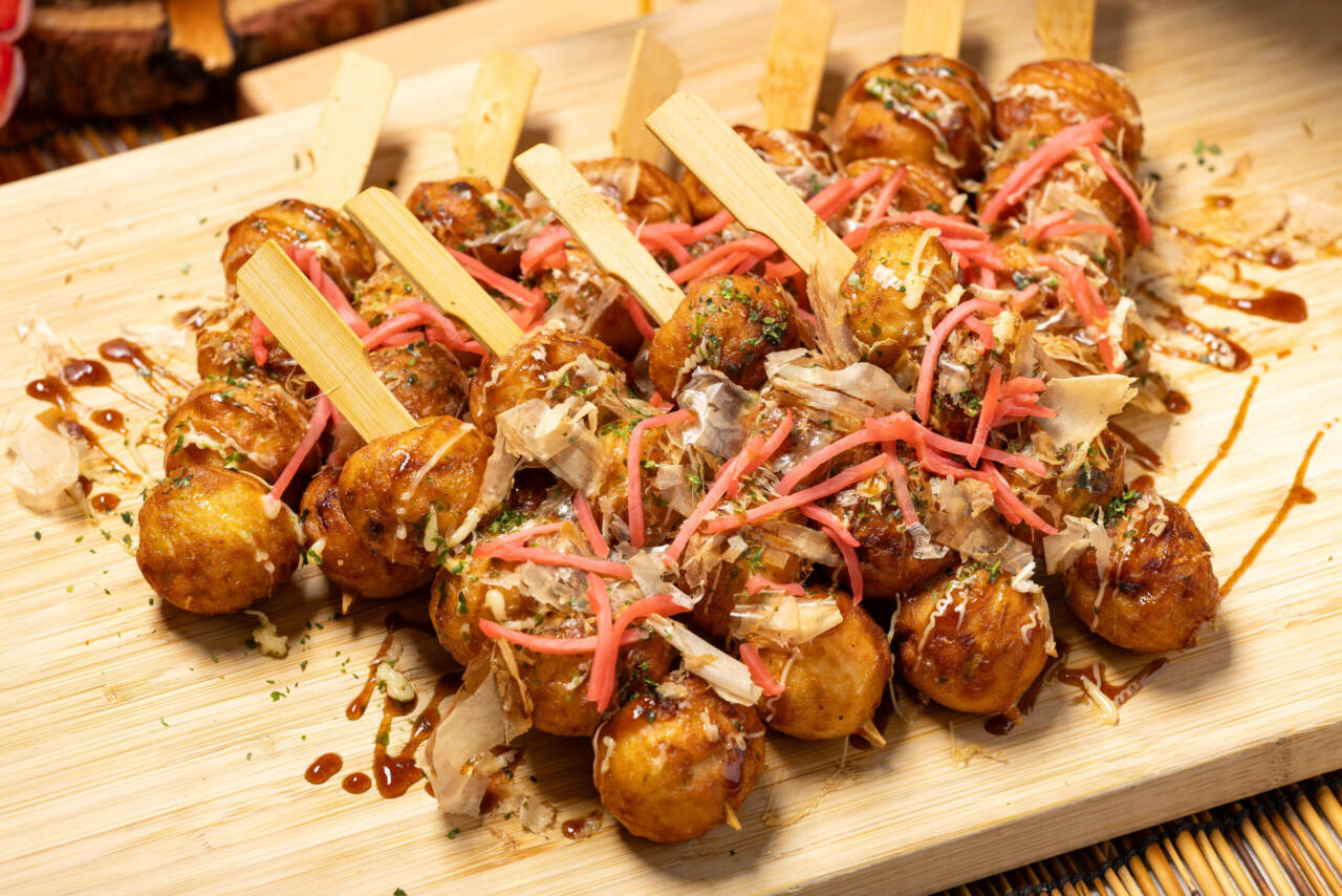 食べ歩きにぴったりのたこ焼き串
