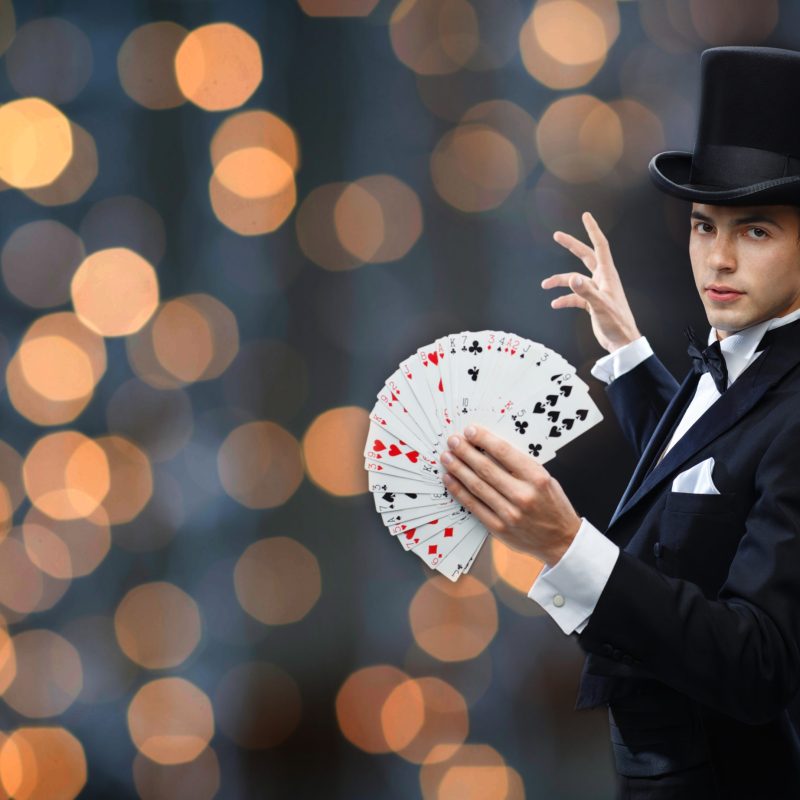 法人パーティ・ケータリングのパーティーサポートオプション　プロマジシャン派遣の事例の写真