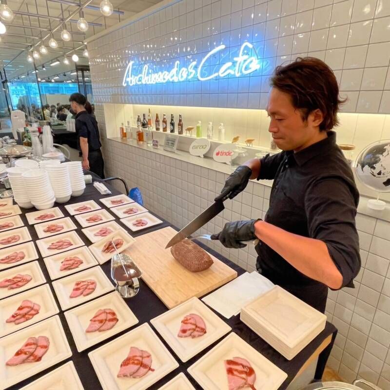 ローストビーフカッティング